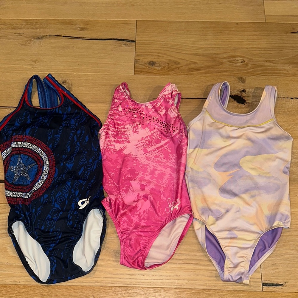 Stylish Kids One Piece gymnastics leotard Set